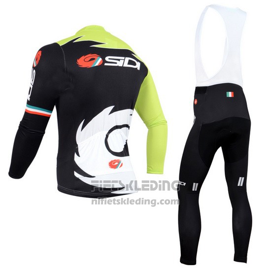 2014 Fietskleding Castelli SIDI Zwart en Groen Lange Mouwen en Koersbroek